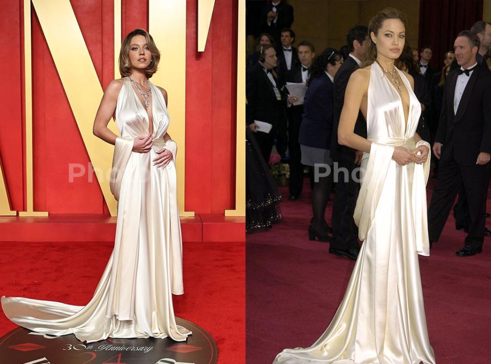 Sydney Sweeney, Angelina Jolie, Vanity Fair Oscar Party 2024, Oscars 2004