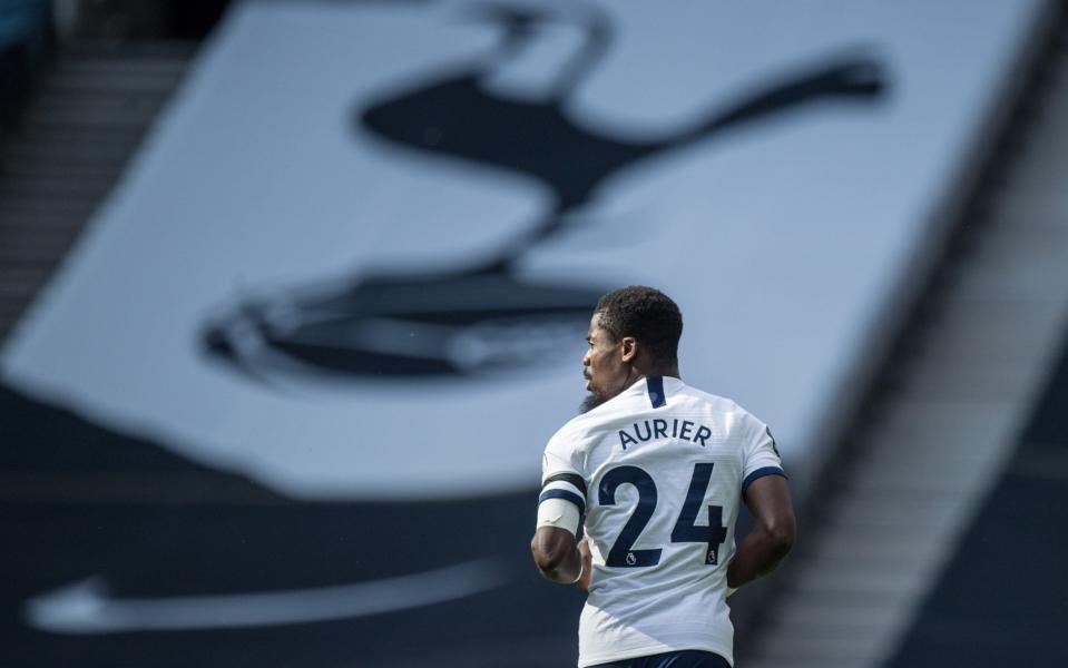 Tottenham defender Serge Aurier playing in Sunday's North London derby against Arsenal - GETTY IMAGES