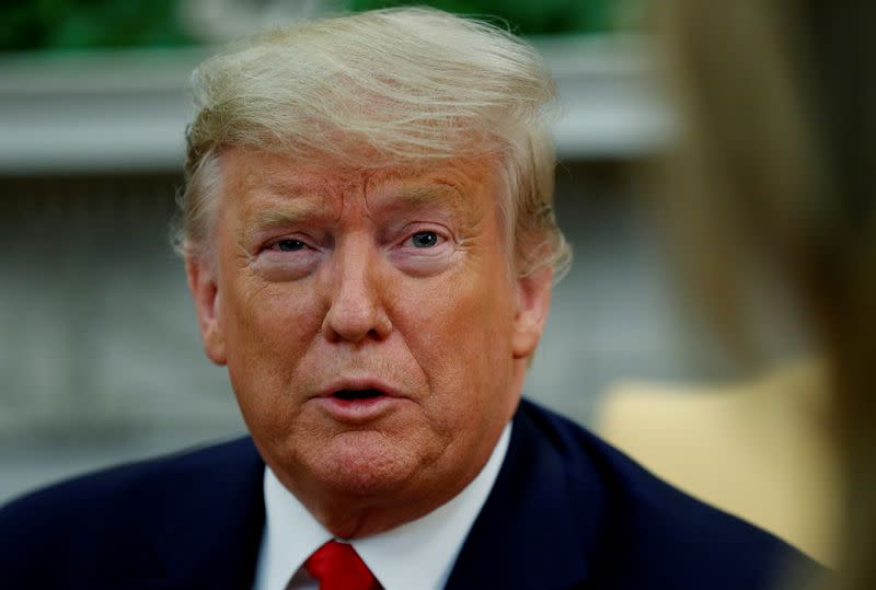 U.S. President Trump neets with Ecuador's President Moreno at the White House in Washington