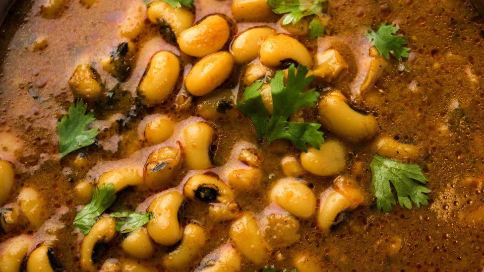 Black-eyed peas curry is healthy and tasty. - Shutterstock