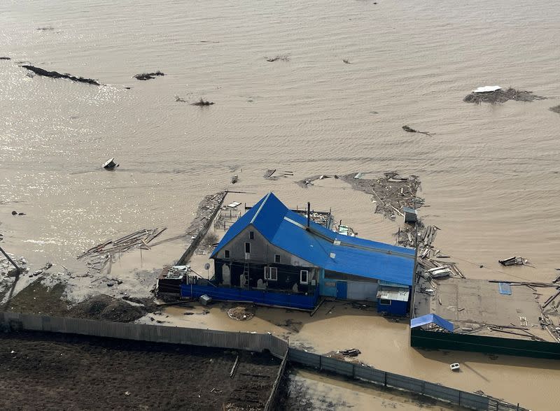 Flooding in northern Kazakhstan