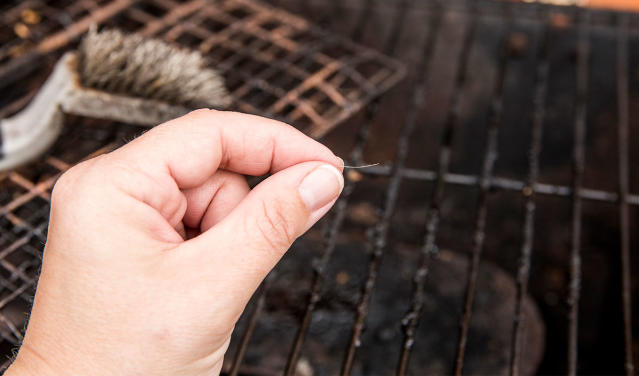 Dangers of BBQ grill cleaning brushes with metal bristles - CBS News