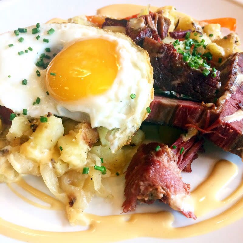 Corned beef hash from Pullman Bar & Diner