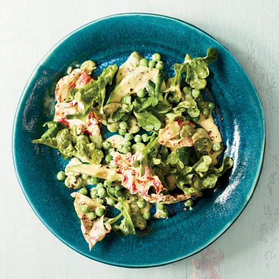 Spring Peas and Greens with Cacio e Pepe Dressing