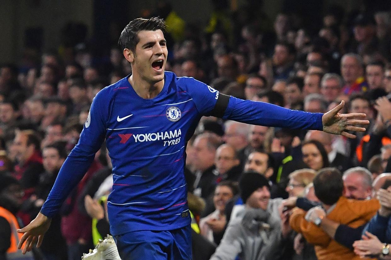 Goal shy: Morata has scored just one goal in his past seven appearances for Chelsea and Spain: AFP/Getty Images