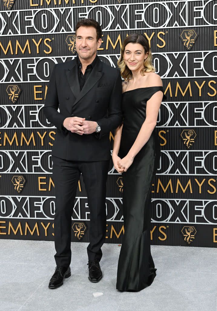 dylan and colette mcdermott at 75th primetime emmy awards