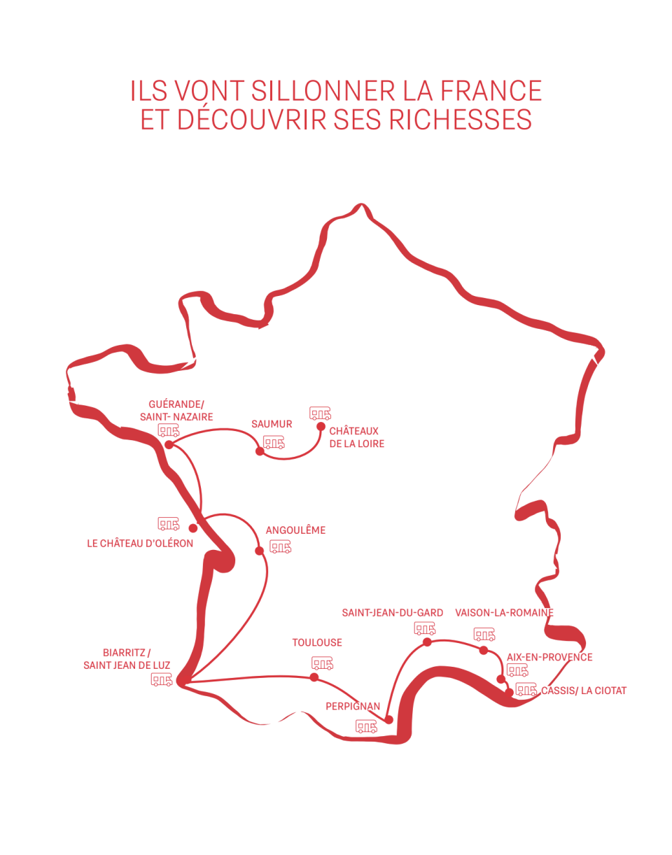 Le parcours de la première saison de « La Route des Coffres ».