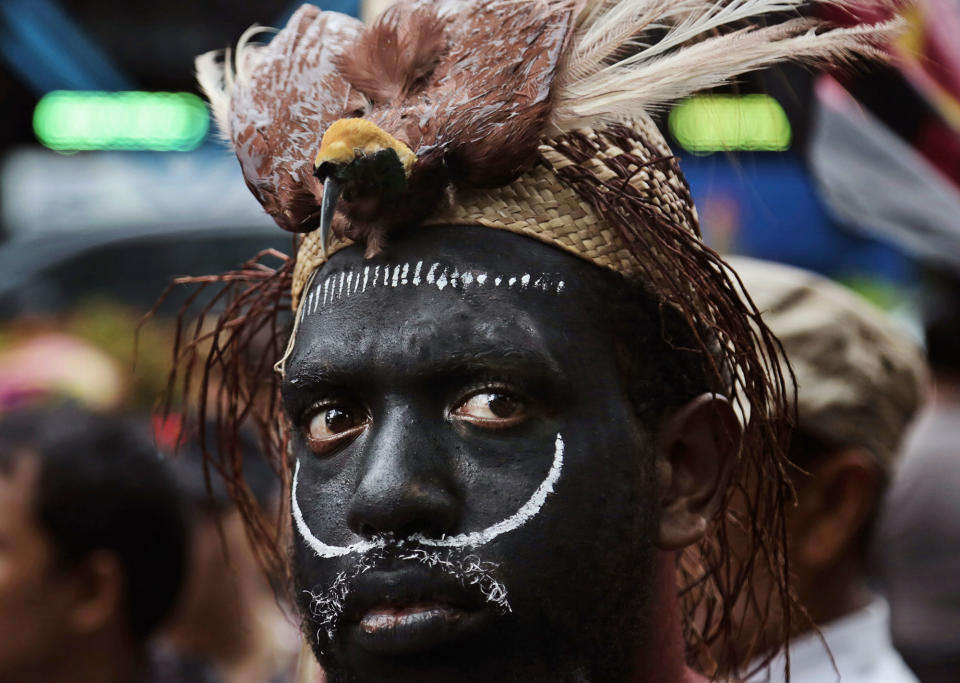 Mining protest in Indonesia