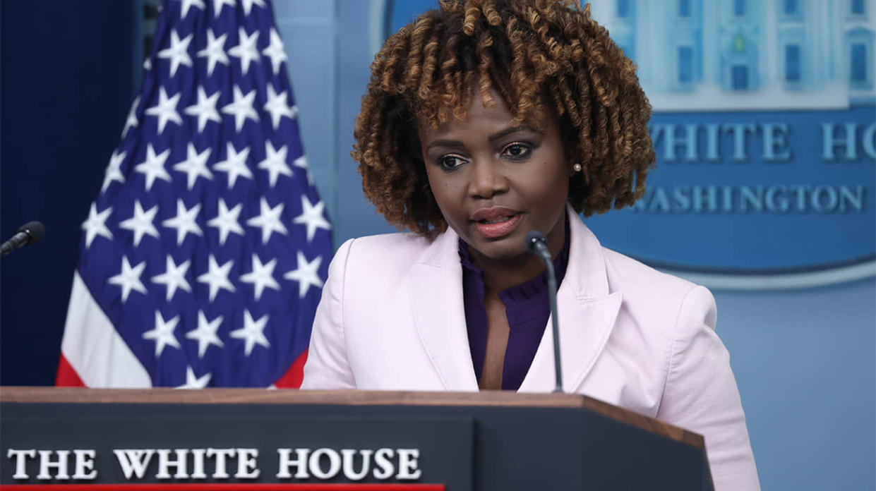 White House press secretary Karine Jean-Pierre. Stock photo: Getty Images