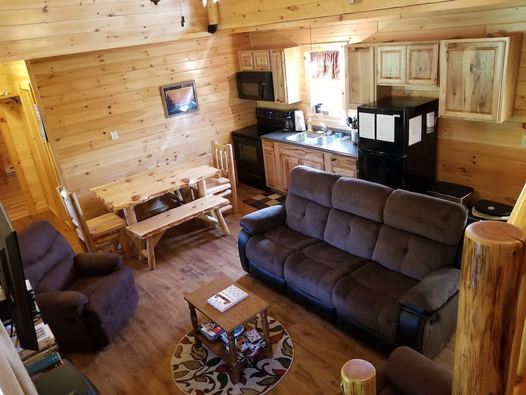 Cabin on a Snowmobile Trail: More