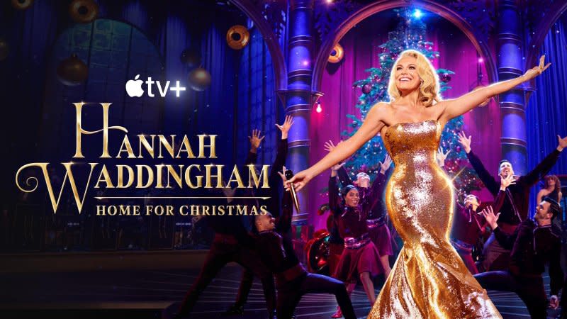 Hannah Waddingham will perform holiday classics with celebrity guests in the Apple TV+ special "Hannah Waddingham: Home for Christmas." Photo courtesy of Apple TV+