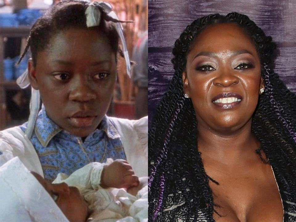 Left: Desreta Jackson as young Celie in "The Color Purple." Right: Jackson in May 2018.