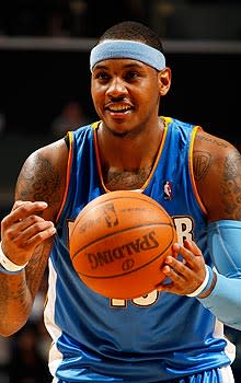 Denver Nuggets forward Carmelo Anthony, seen during the team's