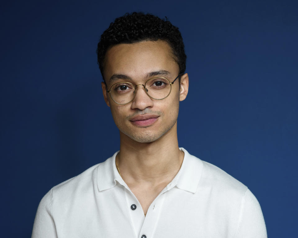 This May 20, 2019 photo shows Marquis Rodriguez posing at the Mandarin Oriental Hotel in New York to promote his Netflix show "When They See Us." (Photo by Christopher Smith/Invision/AP)