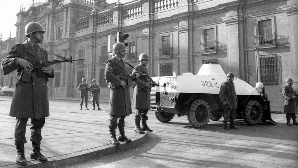 Militares durante el golpe de 1973.