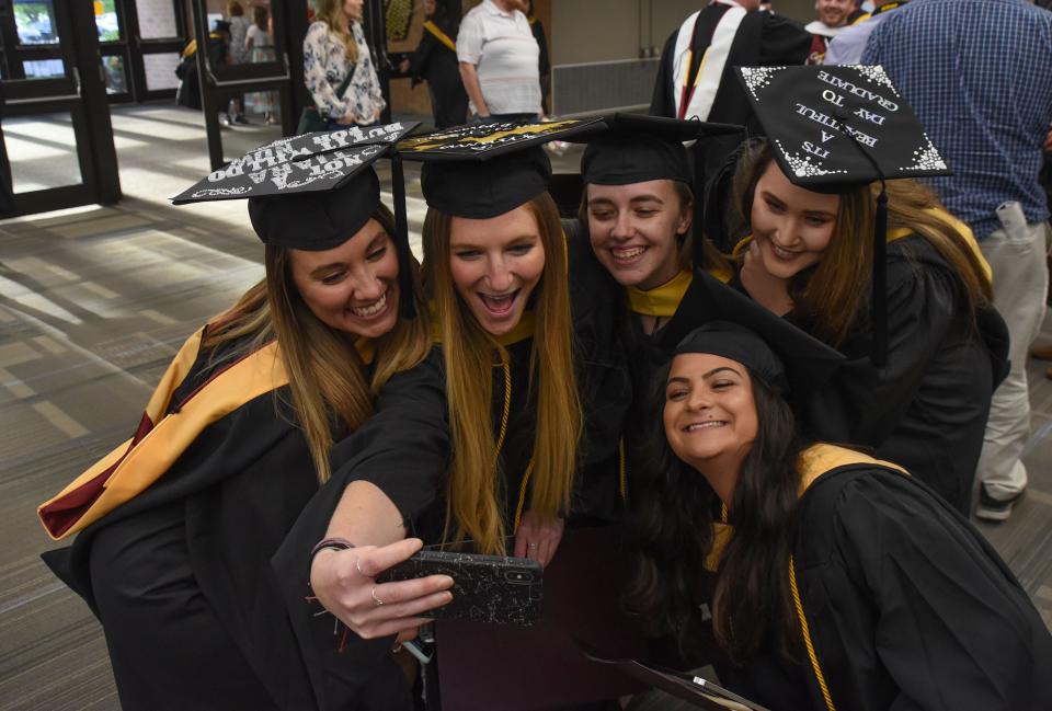 Some 249 students received master’s and doctoral degrees during Salisbury University’s graduate ceremony on Wednesday, May 22.