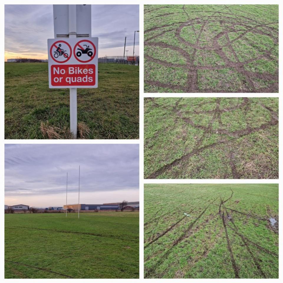 Lancashire Telegraph: Police said “selfish” riders on motocross bikes and quad bikes damaged to Blackpool fields