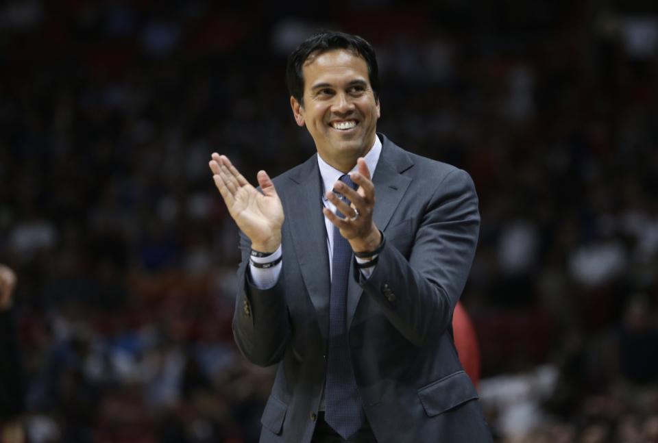 ‘It's not an overnight thing,’ Heat coach Erik Spoelstra says of the team’s success. (AP)