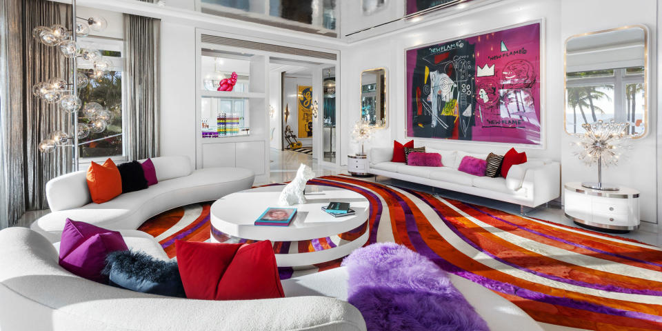<p>The designer and his wife are selling their private colorful oasis.</p>