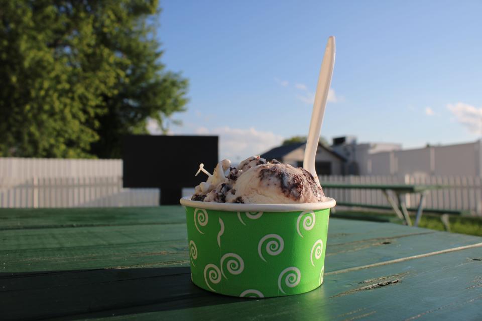 A picture of ice cream from Jon's Ice Cream Store & Restaurant, located at 231 W Marengo Rd. in Tiffin.