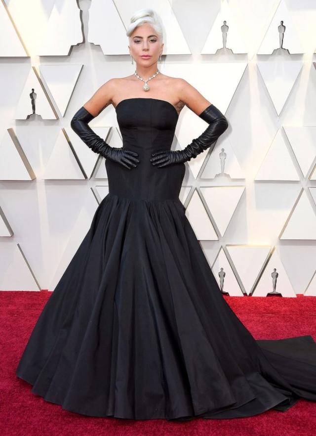 Lady Gaga Oscars 2019 in Brandon Maxwell