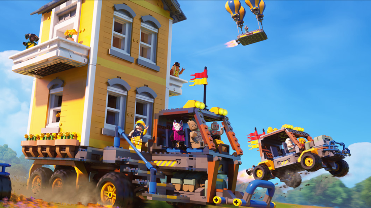 Lego Fortnite has made it easier to explore the map by introducing vehicles (Epic Games)