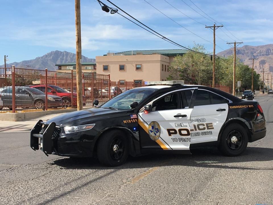 An El Paso police patrol car blocks on a street in the Parkland neighborhood of Northeast El Paso. File art.