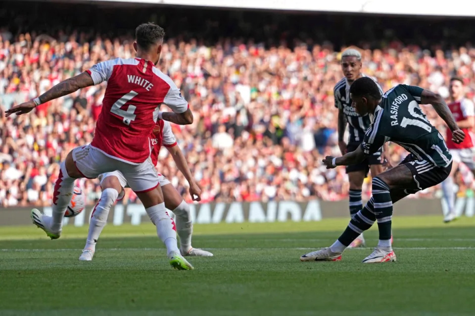 Rashford’s superb finish put United ahead (AP)