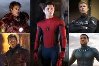 There were big changes in the Marvel universe for Iron Man (Robert Downey, Jr.), Captain America (Chris Evans), Black Panther (Chadwick Boseman) and Star-Lord (Chris Pratt) but one thing remained consistent: Tom Holland's Spider-Man swung above the rest to claim the top title.