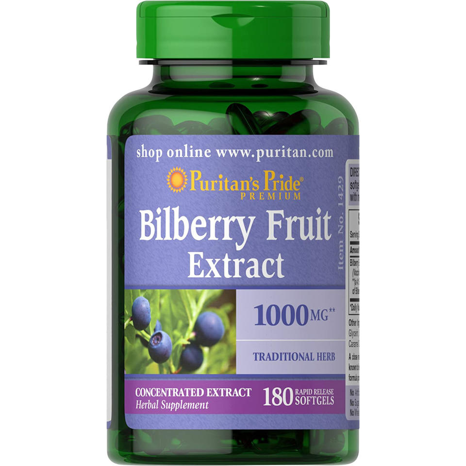 bilberry extract by puritan&#39;s pride, how to get rid of a black eye