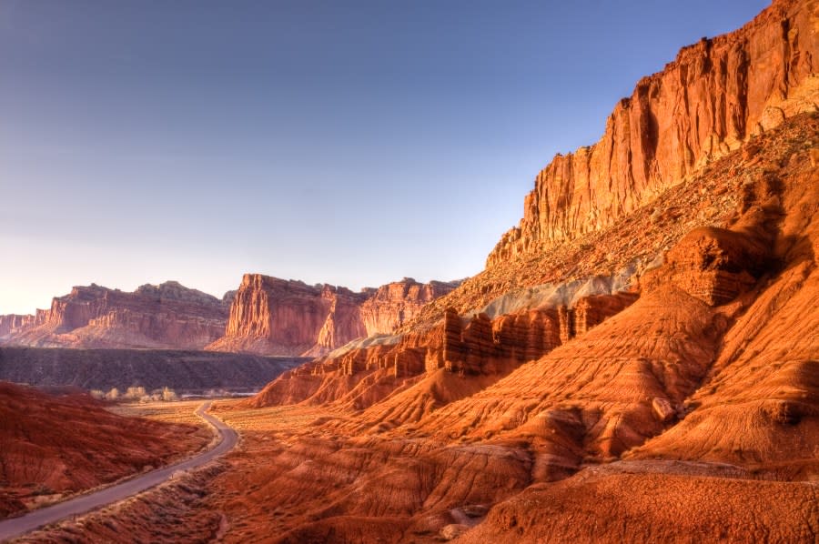 Capitol Reef’s Scenic Drive near historic Fruita (credit: Getty Images)