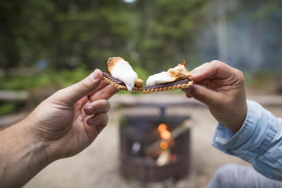 summer activities roast marshmallows