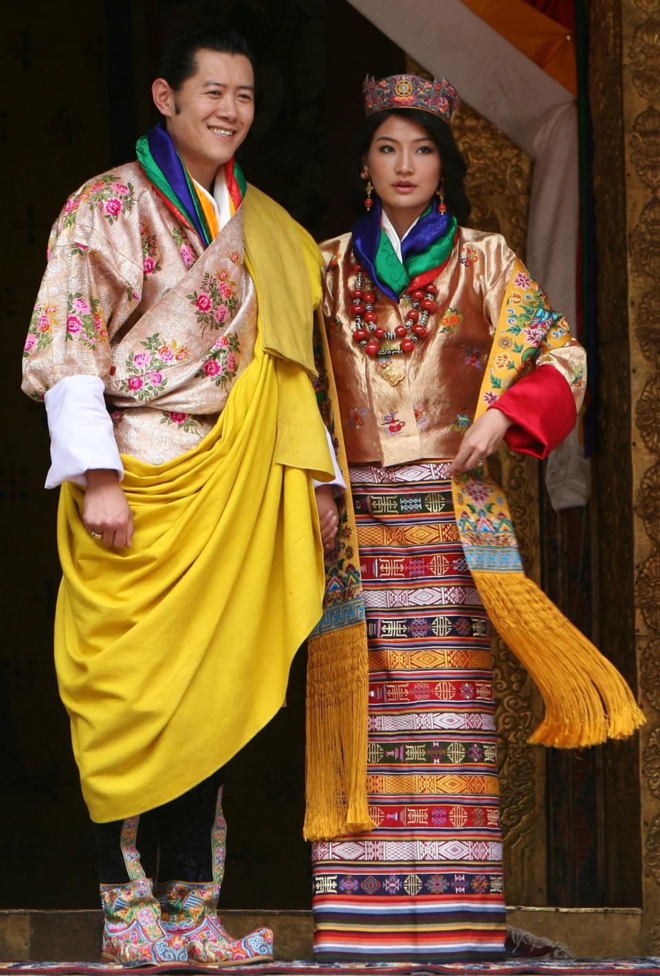 <h1 class="title">King Jigme Khesar Namgyel Wangchuck and Jetsun Pema</h1><cite class="credit">Photo: Getty Images</cite>