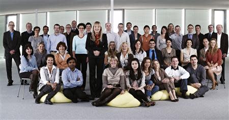 A group photo of staff at Swiss based AC Immune courtesy of the company. REUTERS/AC Immune