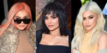 <p>Kylie Jenner is a known chameleon who changes her hair as often as the rest of us change our underwear. Is it a wig? Are those extensions? Does it matter? Click through to see the experimental beauty guru run through the rainbow with her wigs (and natural hair), from jet-black bobs to unicorn braids.</p>