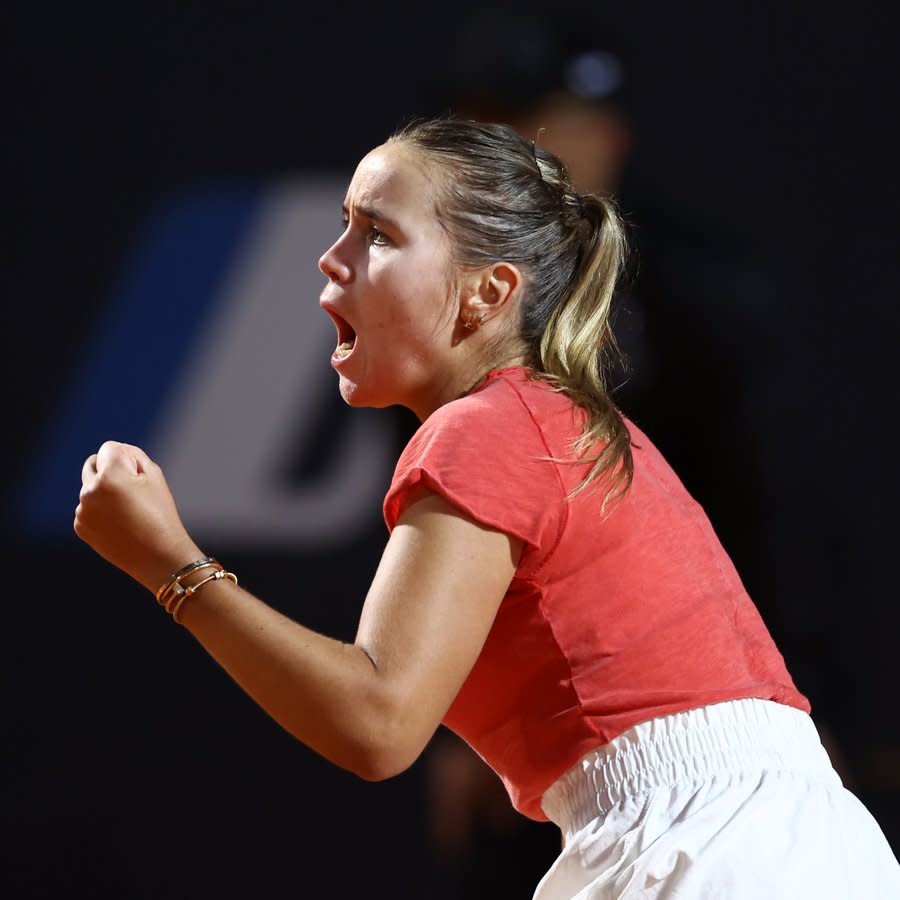 Sofia Kenin。（取自義大利公開賽Twitter）