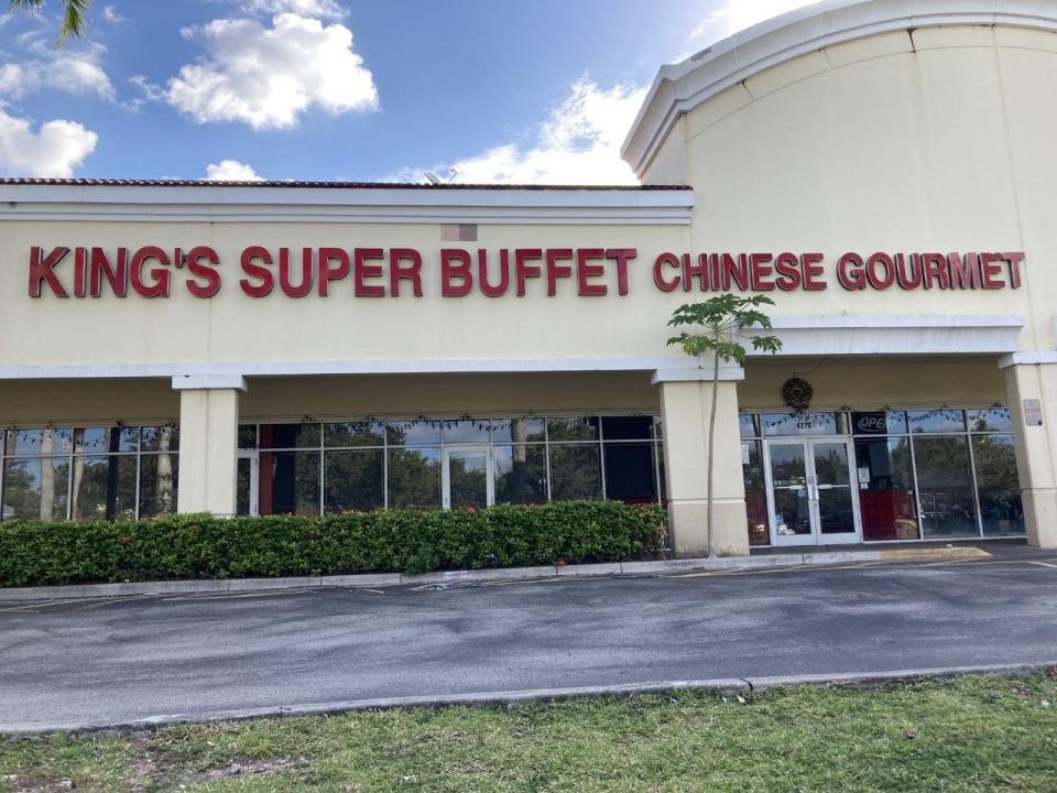 King's Super Buffet in West Palm Beach was one of two restaurants that were closed following health inspections last week. Both made the necessary corrections and reopened the next day.