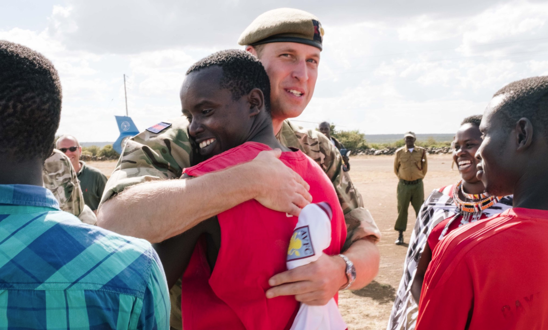 The Duke of Cambridge meets William in Kenya (Twitter/@KensingtonRoyal)