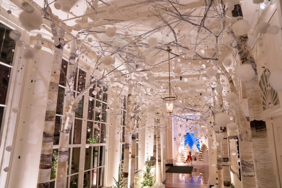 Jill Biden Unveils White House Holiday Decorations, Complete with Life-Sized Replicas of Commander and Willow