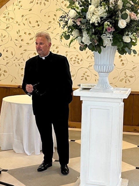 The Rev. Peter Palmisano of Our Lady of Mount Virgin. "It strengthens one's faith when you have something so magnificent and beautiful that is really symbolic of the reality of what we believe," he said of the restored effigy of  the risen Christ.