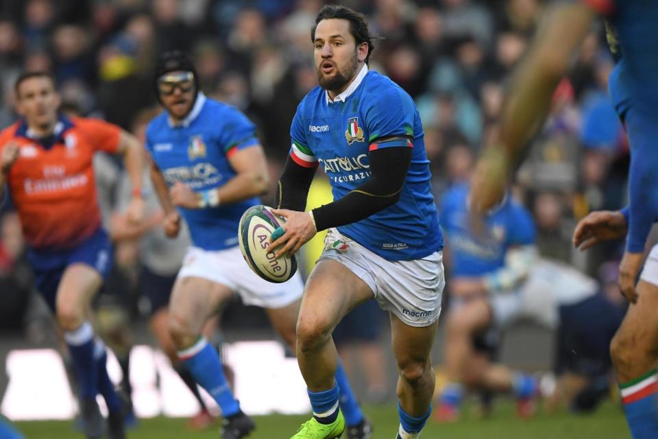 Wasps' Michele Campagnaro will move back into the centre for the match against Wales (Getty Images)