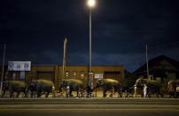 <p>Elephants from the Ringling Bros. and Barnum & Bailey circus are marched through downtown to the Staples Center in Los Angeles, July 7, 2009, where the memorial service for Jackson will be held. (AP Photo/Philip Scott Andrews) </p>