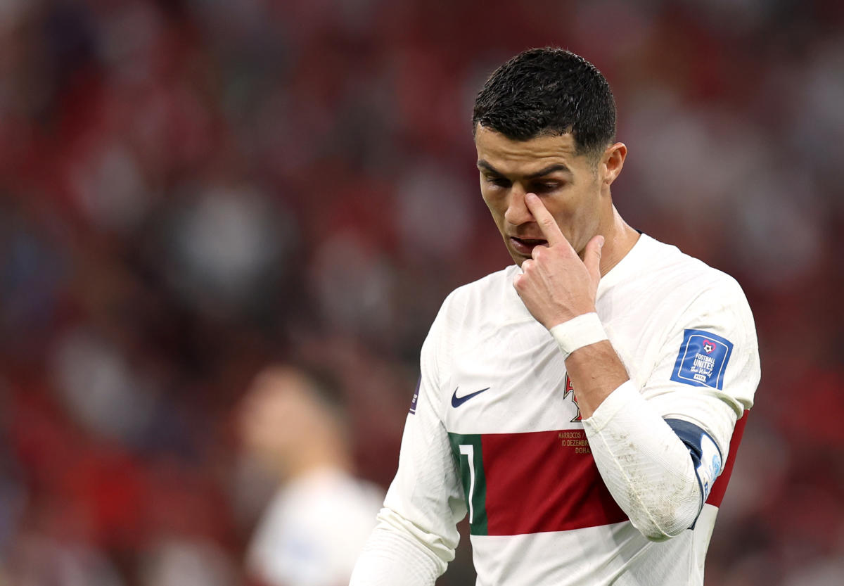 Cristiano Ronaldo exits in tears after Portugal's World Cup exit