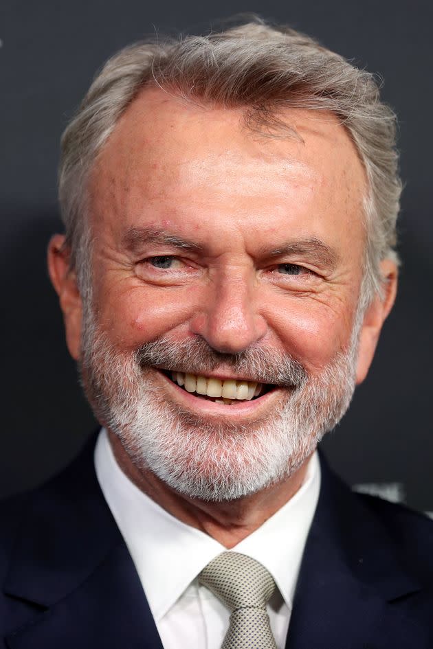 Sam Neill attends the world premiere of 