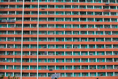 FILE PHOTO: Solar panels are seen installed on a residential building in central Pyongyang, North Korea May 6, 2016. REUTERS/Damir Sagolj/File Photo