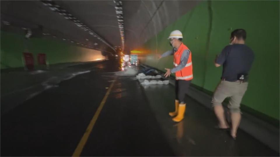 連日大雨！蘇瓜改中仁隧道積水　部分路段切斷電力檢修機房