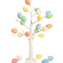 Product image of Kemooie 24-Inch Pre-lit White Birch Easter Tree