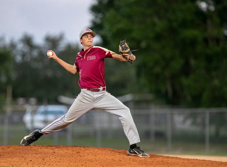 Hunter Jones was the starter for the Colts against Forest in the finals of the MCIAC tournament April 21, 2022, in Ocala.