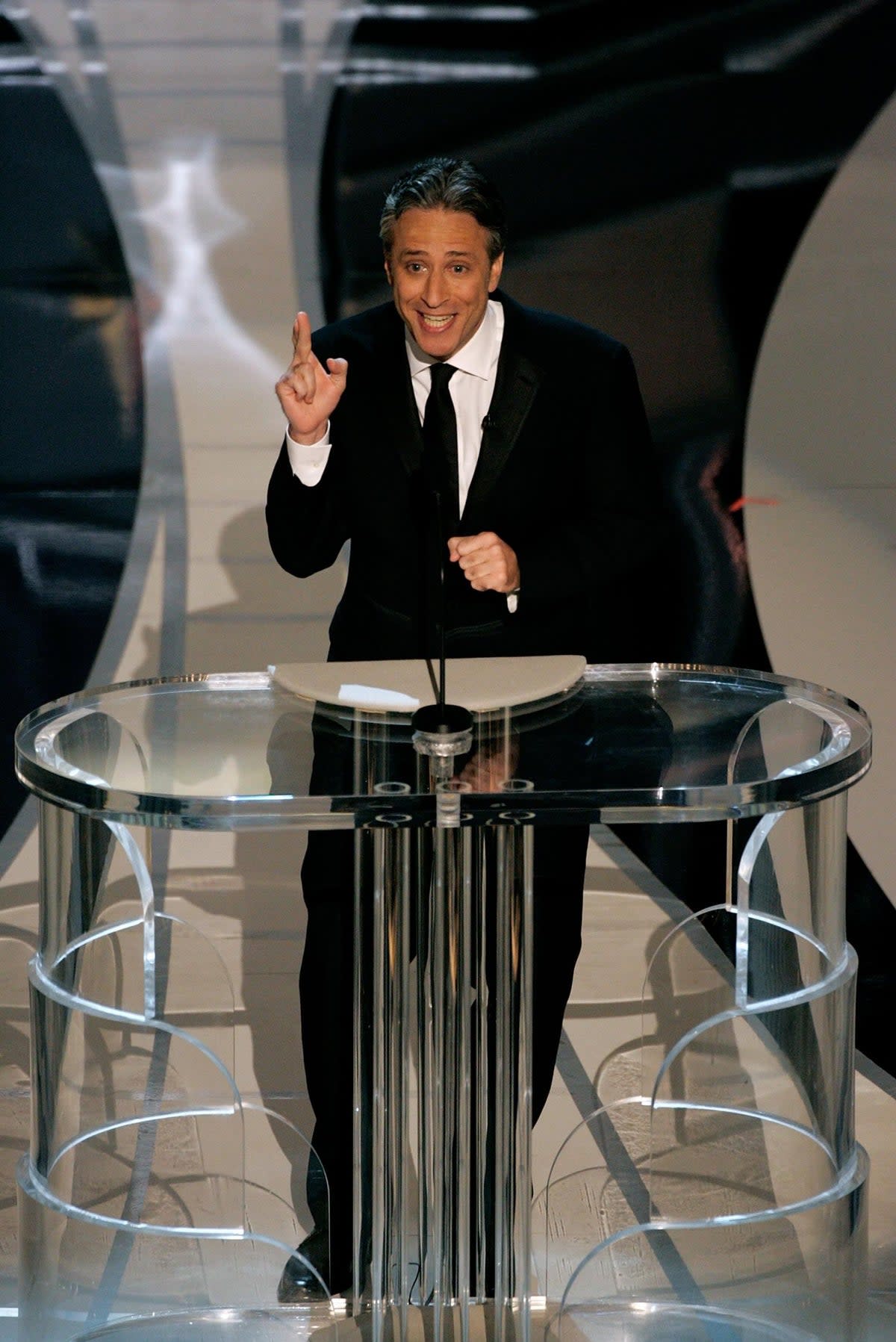 Jon Stewart: After a tepidly received turn hosting in 2006, Stewart made the most of his second chance in 2008, giving a confident performance presenting the 80th Academy Awards. The former Daily Show comedian’s jokes were tighter and better delivered, and he showed a real aptitude for letting others take the limelight. Perhaps most commendable of all, Stewart used one of his transitions to invite Marketa Irglová back on-stage to finish her acceptance speech for Best Original Song after being abruptly cut off. (Getty Images)