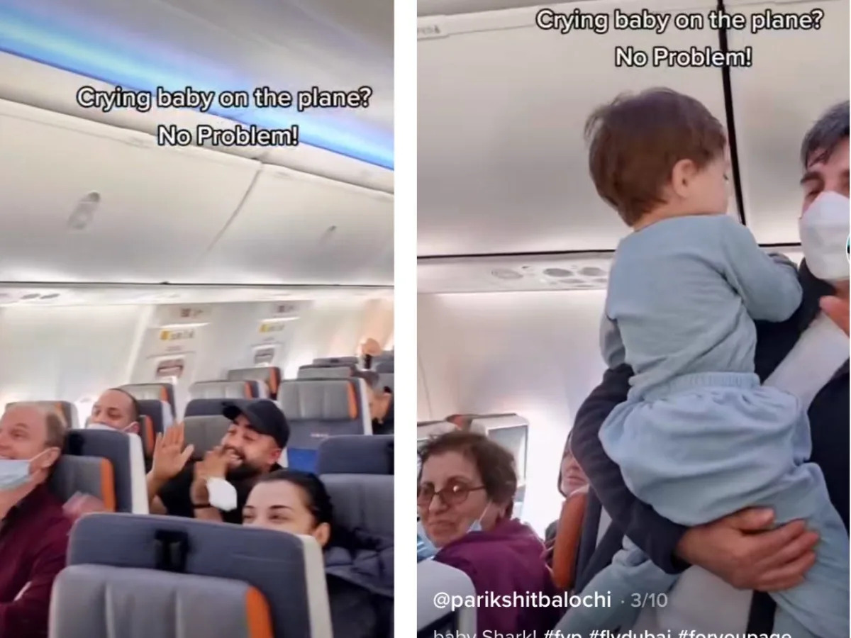 Passengers on a plane who sang 'Baby Shark' to comfort a crying child have gone ..